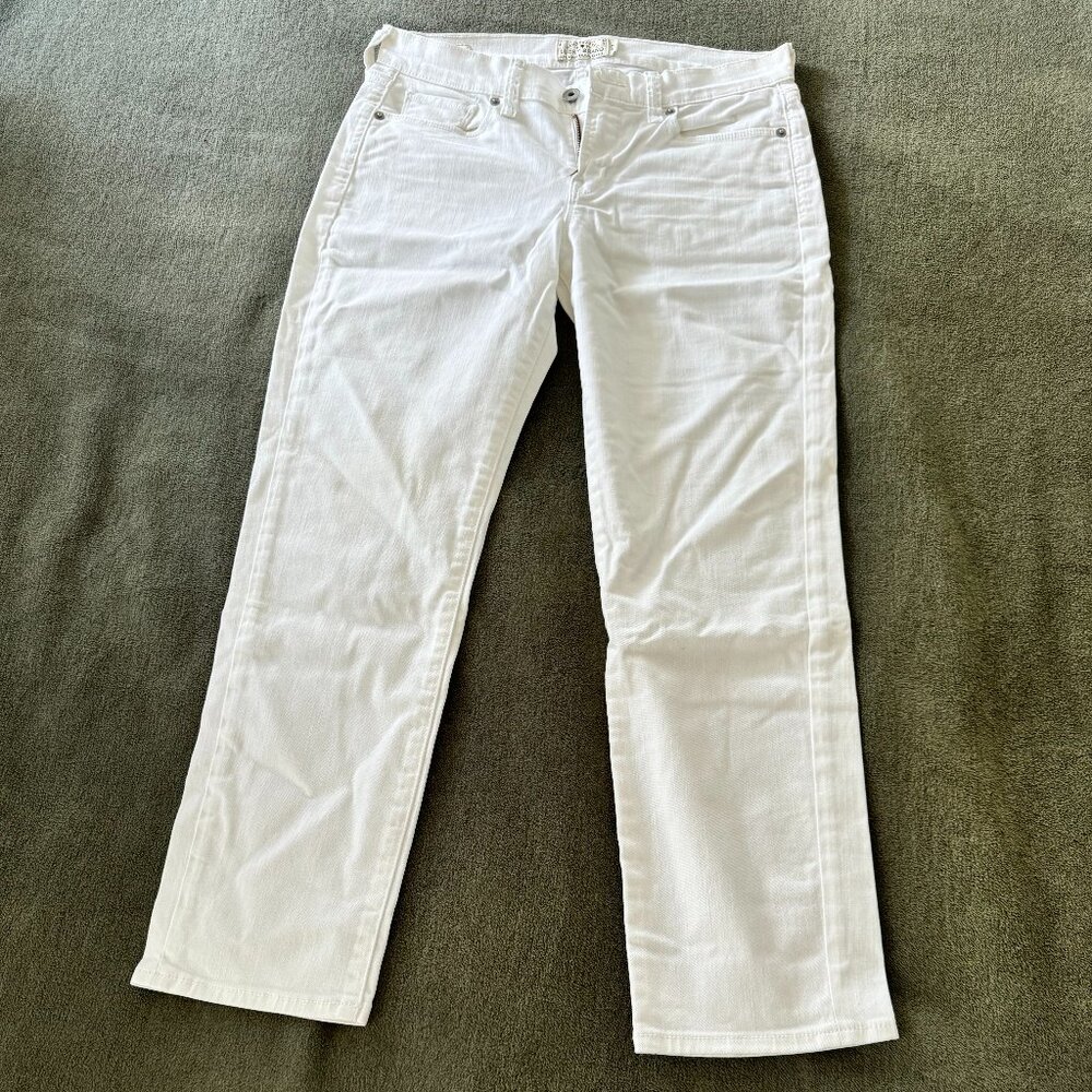 Lucky Brand White Mollie Crop Jeans